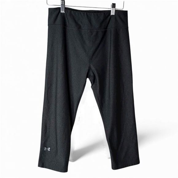 Under Armour Compression Pants Legging Medium Cropped 17" Inseam Grey Gray Women - Picture 1 of 8